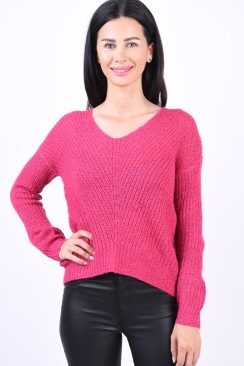 Pulover Dama Jacqueline De Yong New Megan L/s Beetrot Purple